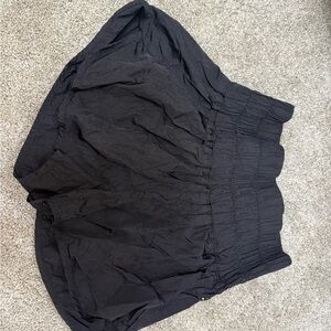 Black High-Waisted Shorts